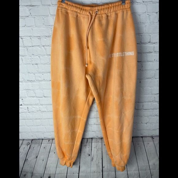 PRETTYLITTLETHING ORANGE TIE DYE JOGGERS 10 - Picture 1 of 9